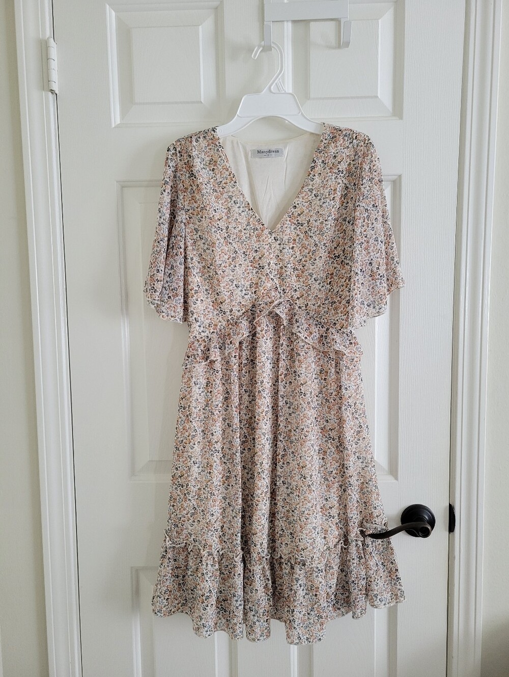 Manydress Cream Floral Dress